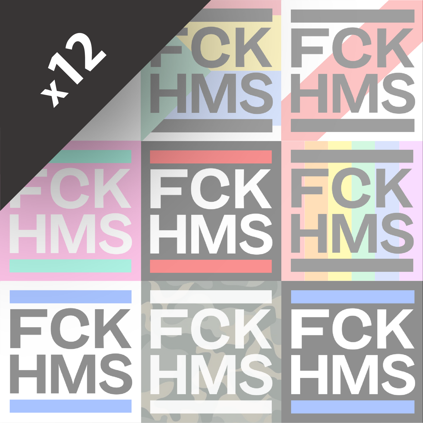 FCK HMS STICKERS