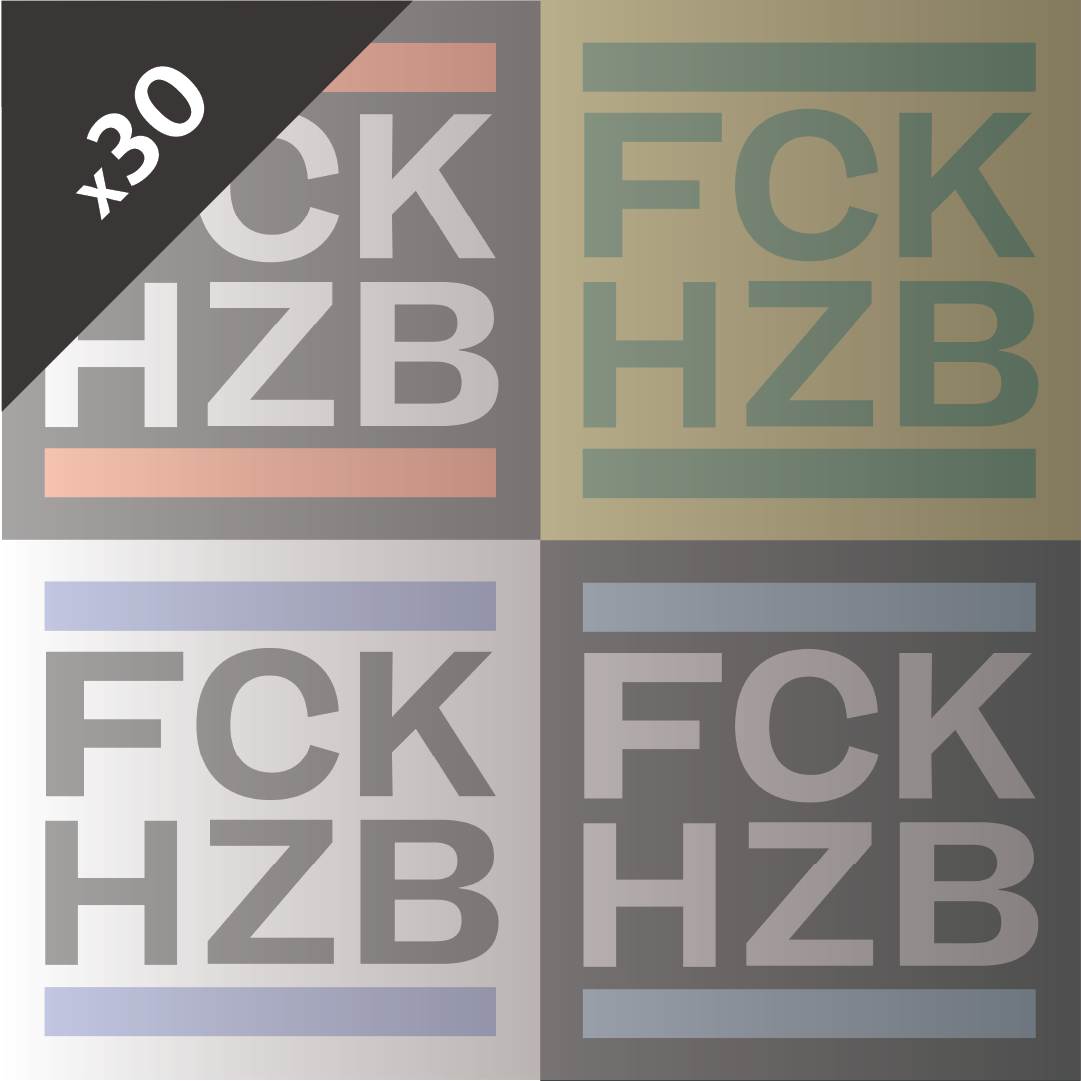 FCK HZB Stickers