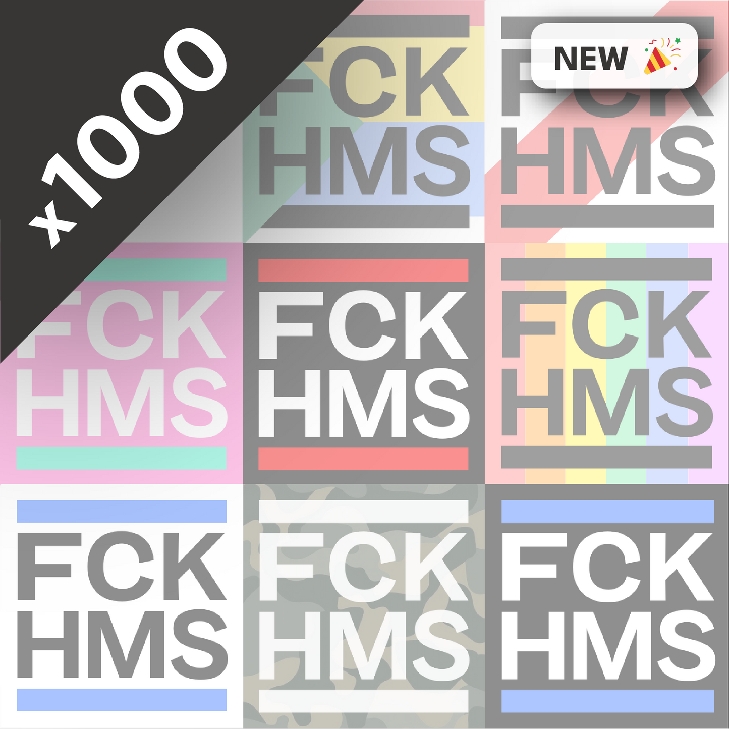 FCK HMS Stickers