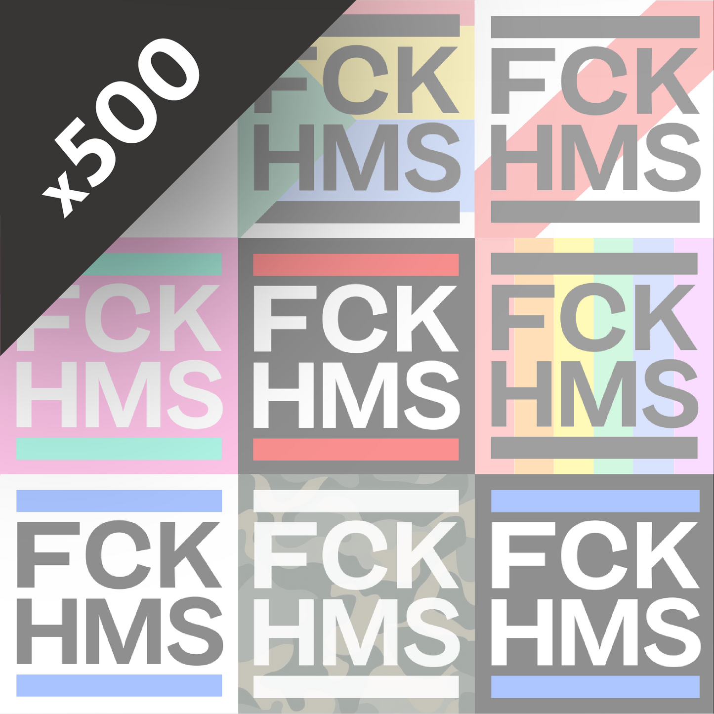 FCK HMS Stickers